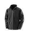RS455M R455M Result Work-Guard Treble Stitch Soft Shell Jacket Black colour image